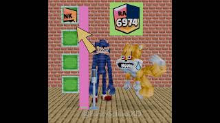 Shin Sonic help Shin Tails rank up to 6974 #shorts #shinsonic #minecraft