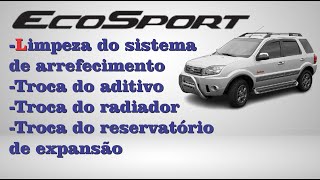 EcoSport | Limpeza e troca do radiador | Troca de aditivo arrefecimento | Canal do Leandro