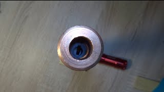 Copper pipe and neodymium magnet