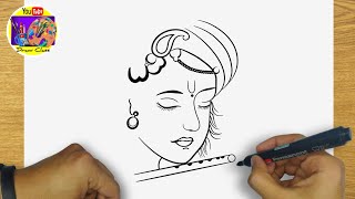 HOW TO DRAW KRISHNA