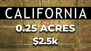 Land for Sale: 0.25 Acres in CA