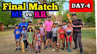 Day 4- Mumbai Indians vs Rajasthan Royals final Match in my Hometown | Super Over #rizwanali #vlog