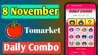 🍅Tomarket Airdrop Combo 8 November | Tomarket Daily Combo Today | Tomarket Combo Today 💸