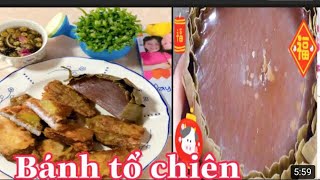 Bánh tổ chiên (Kuih Bakul Fritters with Sweet Potato＆Yam）炸年糕三明治 Nian gao