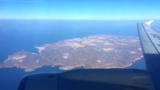 Strange noise on Alitalia A321 Malta - Rome flight - Stunning view on Malta!