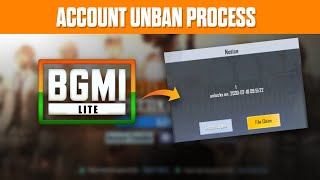 😍Good News - अपना Pubg Mobile Lite Account वापिस कैसे लाएं Account Unban Process