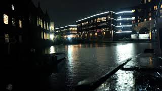 Reflection & Rain By Camden Canal - ASMR, Relaxing, Heavy Rain, Help Study, Tinnitus [ #1hour ]