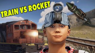 Deadliest Train Ride in Rust! (Roofcampers with ROCKET LAUNCERS)