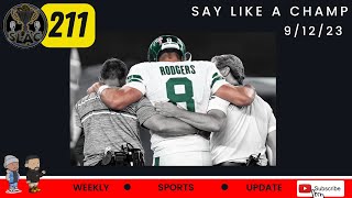 SAY LIKE A CHAMP 211 – NFL is back, Aaron Rodgers injured, Team USA out, Coco wins US Open & MORE!