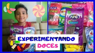 EXPERIMENTANDO DOCES FINI E DORI COM MEU FILHO. #fini