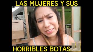 Botas horribles de las mujeres