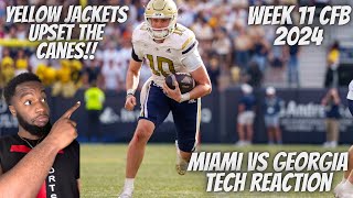 Reaction To #4 Miami vs Georgia Tech Full Game Highlights | 2024 College Football Highlights