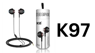 KM K97 Stereo Headset Metal earphone Unboxing