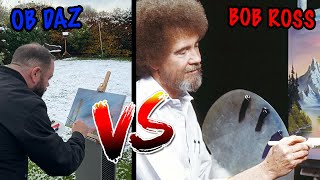 OB Daz Tries to Paint Like BOB ROSS!