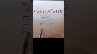 How to solve exponential equations #shorts