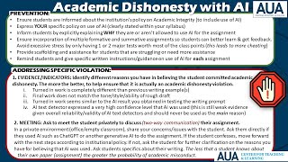 Academic Dishonesty with AI