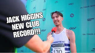 JACK HIGGINS Breaks Tonbridge Club Record 1:46 800m | On Track Nights Vienna