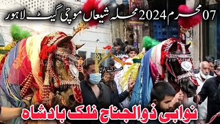 7 Muharram 2024 | Nawabi Zuljanah Falak Badshah | Mochi Gate Lahore