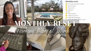 Working Mom of Twins Monthly Reset | Meal Prep |Cleaning |Digital Planning