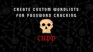 Create Custom Wordlist with Kali Linux 2019