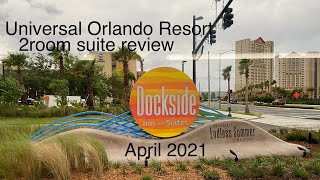 Universal Orlando Resort-Dockside : resort and 2 room suite room tour