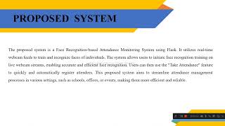 Face Recognition based Attendance System using Flask Framework