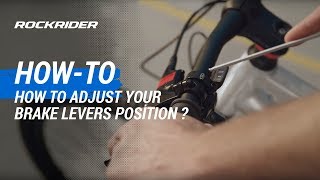 TUTO 🔧 How to adjust your brake levers position? By ROCKRIDER