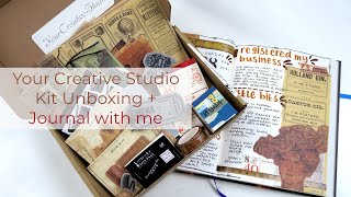 Your Creative Studio Kit Unboxing | Creative Journal with me | Month in Review