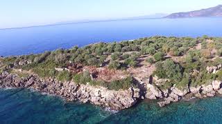 Island of Meropi...off the coast of Kardamyli in Messinanian, Peloponnese-October 2019