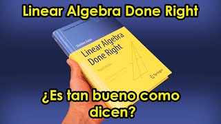 Análisis del libro Linear Algebra Done Right de Sheldon Axler | MathPures