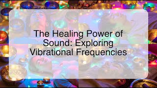 The Healing Power of Sound: Exploring Vibrational Frequencies