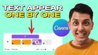 How to Set Text Appear One by One in Canva Video