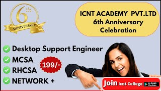 happy anniversary  l iCNT ACADEMY Pvt Ltd celebrating 6th  anniversary on 10 July l #icntcollege