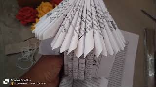 Paper Lantern from Old Books || How to Recycle Old Book into Lantern | old book Craft ideas || 24