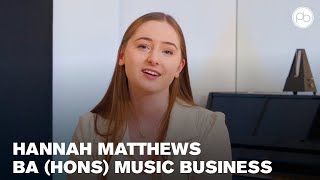 Alumni Spotlight: Hannah Matthews - BA (Hons) Music Business