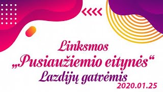 Linksmos "Pusiaužiemio eitynės" Lazdijų gatvėmis