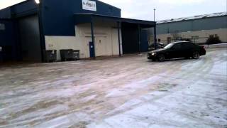 BMW e90 320d drift on ice