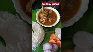 Sunday's Simple Bengali Lunch for Husband #bengali #shorts #bengalifood #chicken #chickencurry