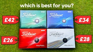 We test EVERY golf ball in Titleist's range!