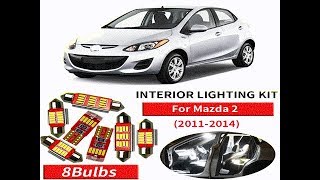 8x Canbus Error Free LED Interior Light Kit Package for 2011-2014 Mazda