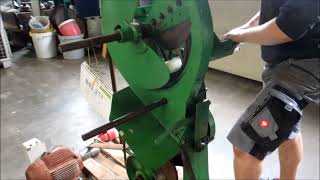 Josef Baer Filament Hank Cutter / Strangschneidemaschine für Bürstenfilamente / Piassava / Kokos