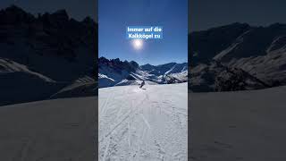 Skifahren in den Dolomiten Nordtirols nahe Innsbruck #shorts