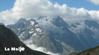 Le lac de Goléon (2448 m Hautes-Alpes), face au glacier de la Meije