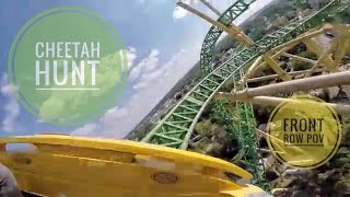 Cheetah Hunt Roller Coaster POV Busch Gardens Tampa Front Row 1080p 60fps