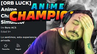 ☠️QUE PASO con ANIME CHAMPIONS SIMULATOR??