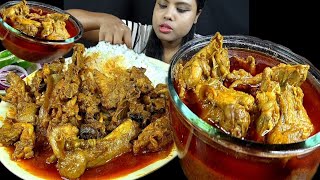 Eating Show Chicken Curry With Rice Asmr Eating Chicken Lal Jhol Vat Mukbang Eating Video Bigbite