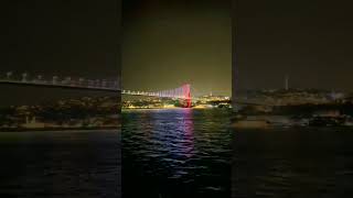 Turkey🇹🇷 beauty at day and night time in ferry tour Bosporus#turkey#istanbul