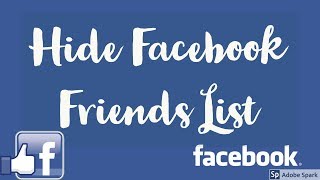 Hide Facebook Friends List to Everyone