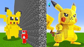 I cheated with PIKACHU in Minecraft Build Battle