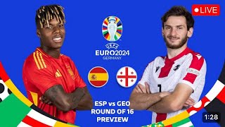 Spain 🇪🇸 vs Georgia 🇬🇪 Live Match Highlights #EURO2024 #football #eurocup #germany